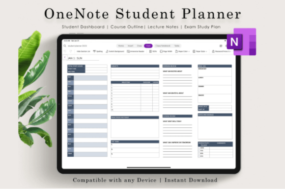 Download Onenote Student Planner, Digital Planner - Student Collection