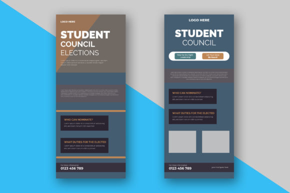 Download Student Council Roll Up Banner Design - Premium Bundle