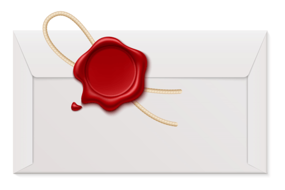 Download Paper Letter with Red Wax Seal. Secure M - Red Collection