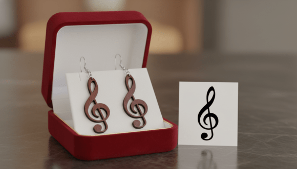 Download Treble Clef Earring Design - Clef Collection